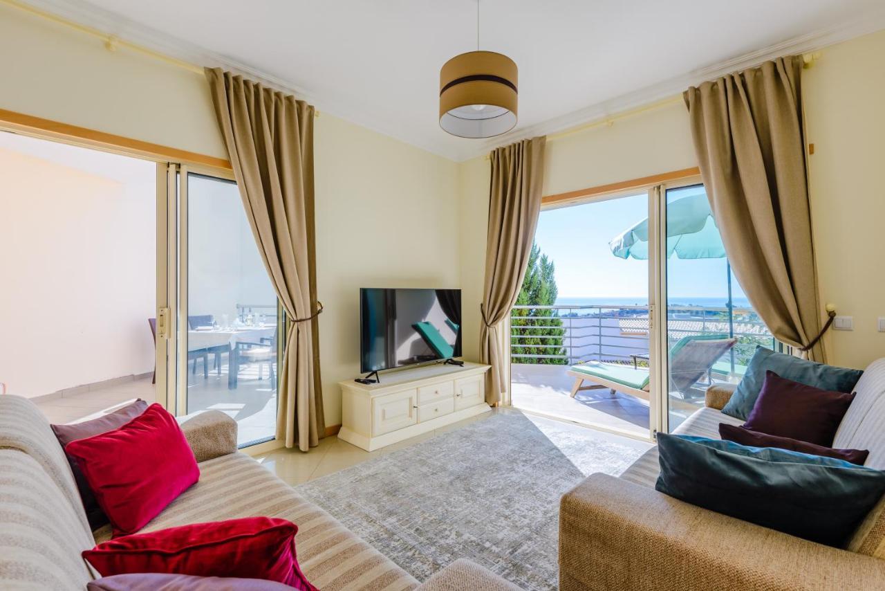 Bnb Homes Ocean View Apartment With Huge Sunny Terrace, 2 Swimming Pools & Tennis Court Albufeira Dış mekan fotoğraf